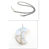 Halskæde med Livets Træ vedhæng i Månekrystal Accessories