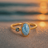 Agnes | Sølv topasring