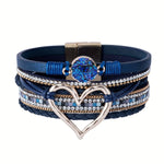Boho Multilags Læderarmbånd