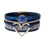 Boho Multilags Læderarmbånd