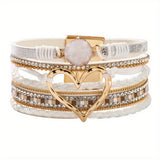 Boho Multilags Læderarmbånd