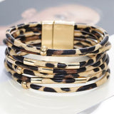 Bred Multi-Lag Wrap Armbånd