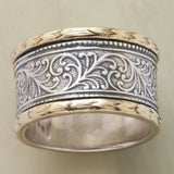 Guld og Sølv Vintage Ring