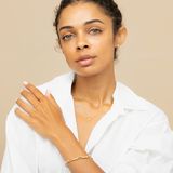 Guldinitial halskæde