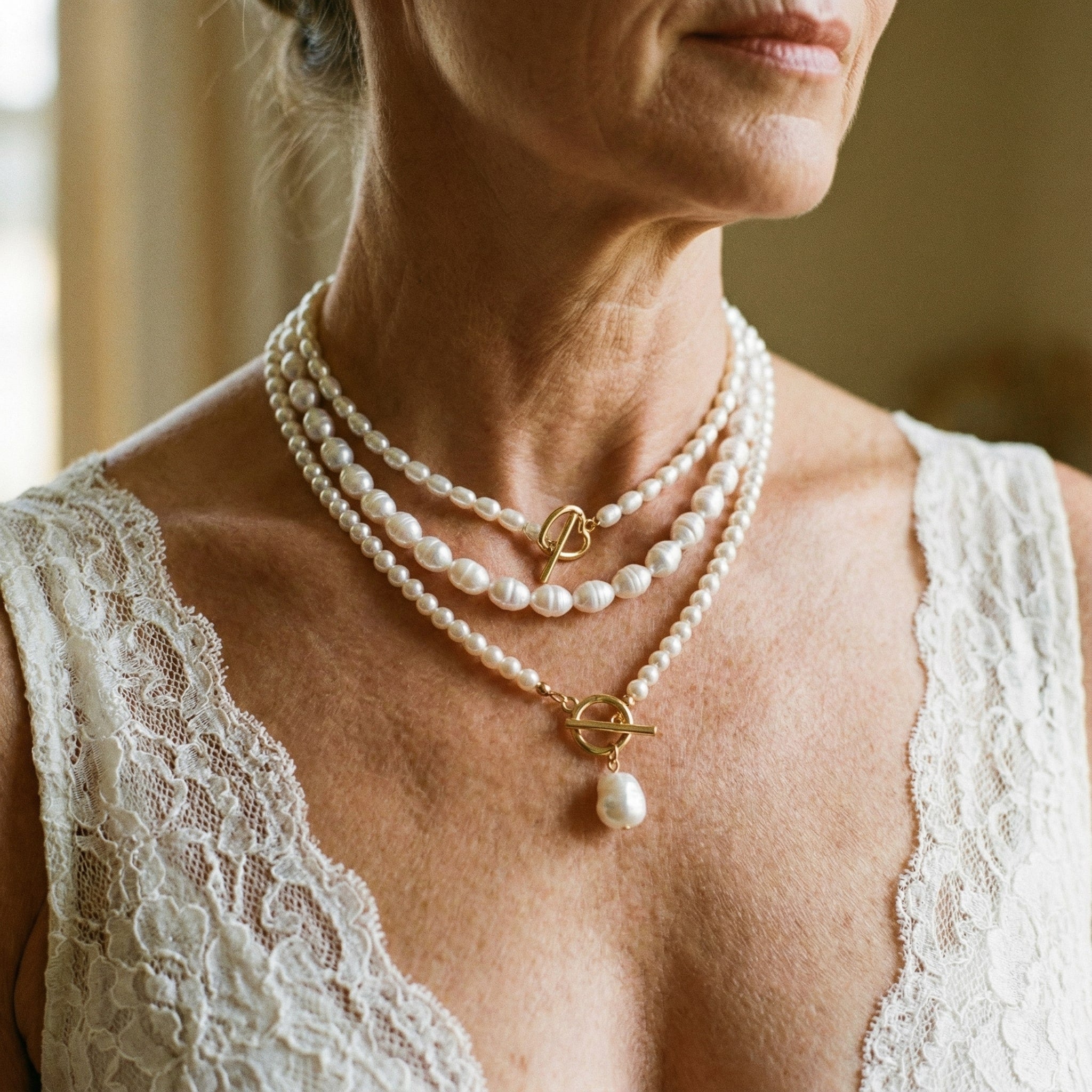 Elegant perlekæde