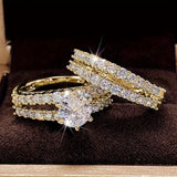 Forlovelsesring med zirkon