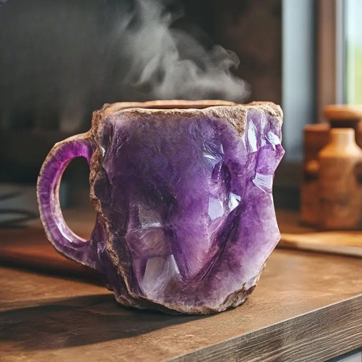 Krystal-infunderet Mineral Kaffekop
