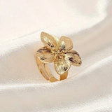 Blomster Ring i Guld