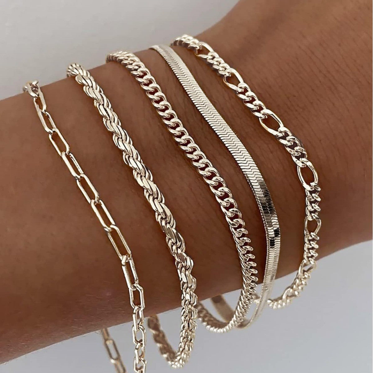 Sæt af Armbånd i Guld