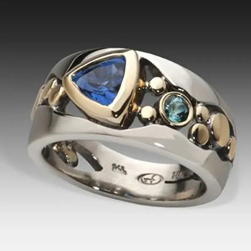 Vintage Blå Ring