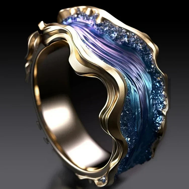 Anel Vintage Guld Ocean