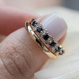 Elegant vintage ring med zirkon