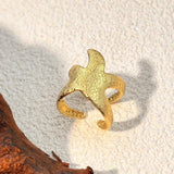Justerbar Vintage Ring Guld Søstjerne